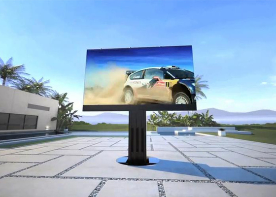 سطوع عالي P8 P10 الإعلانات الخارجية شاشة LED الصيانة الخلفية