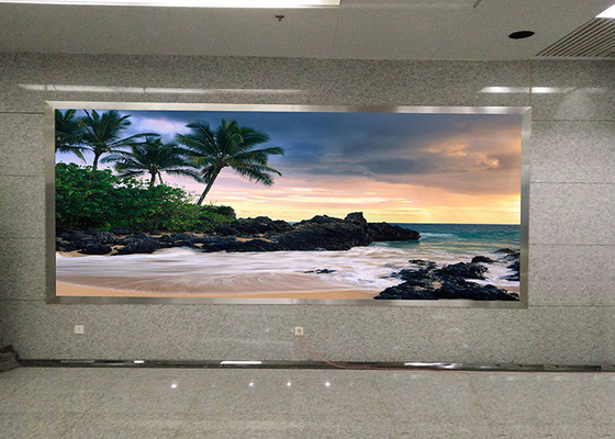 شاشة LED ملونة كاملة داخلية P2 صب الألومنيوم 640 * 480 مم