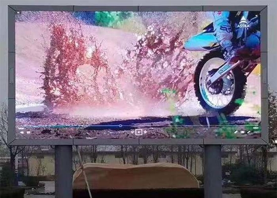 شاشة LED ملونة كاملة خارجية P8 P10 HD SMD3535 خزانة 960 * 960 مم