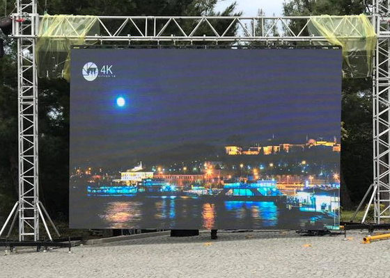 P2.6 P2.97 تأجير شاشة عرض فيديو LED خارجية عالية معدل التحديث 3840 هرتز