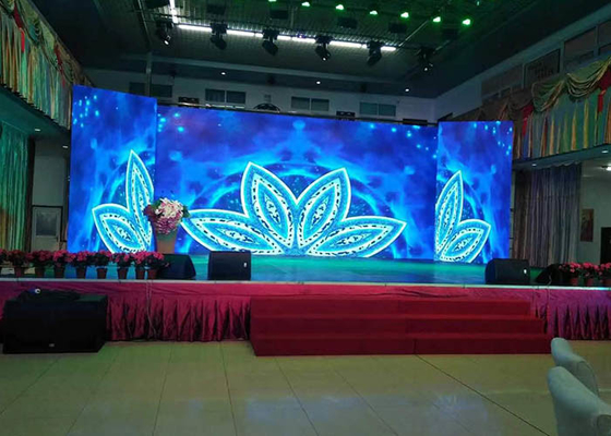 شاشة LED داخلية كبيرة منقولة P3.91 RGB لوحة عرض LED للإيجار