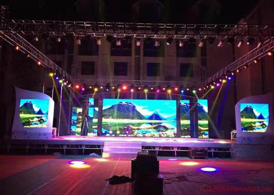 شاشة LED داخلية كبيرة منقولة P3.91 RGB لوحة عرض LED للإيجار