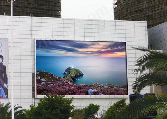 شاشة عرض الإعلانات الثابتة LED الخارجية للفيديو P5 بالألوان الكاملة