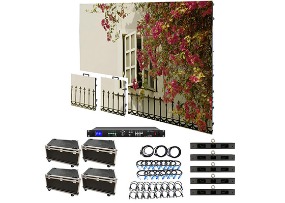 شاشة LED للإيجار على المسرح P1.95 P2.6 P2.97 P3.91 500*500mm وحدة اتصال صلبة