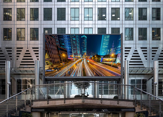 إشارة LED رقمية في الهواء الطلق على الحائط / العمود 110-240v AC City Street
