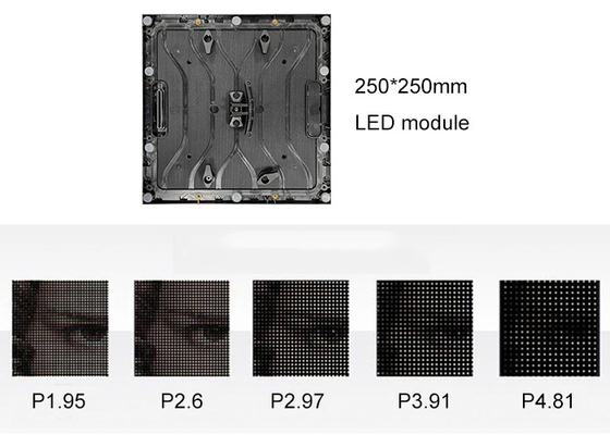 P3.91 1000*500mm عرض LED داخلي صيانة الحائط / الصيانة الأمامية المعلقة