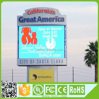 P10 وحدة العرض الخارجي LED 10mm Pixel Pitch 10000cd / sqm